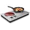Cusimax 1800W Electric Double Burner, Cast Iron Hot Plate, Silver CMHP-B201S - alternate 1